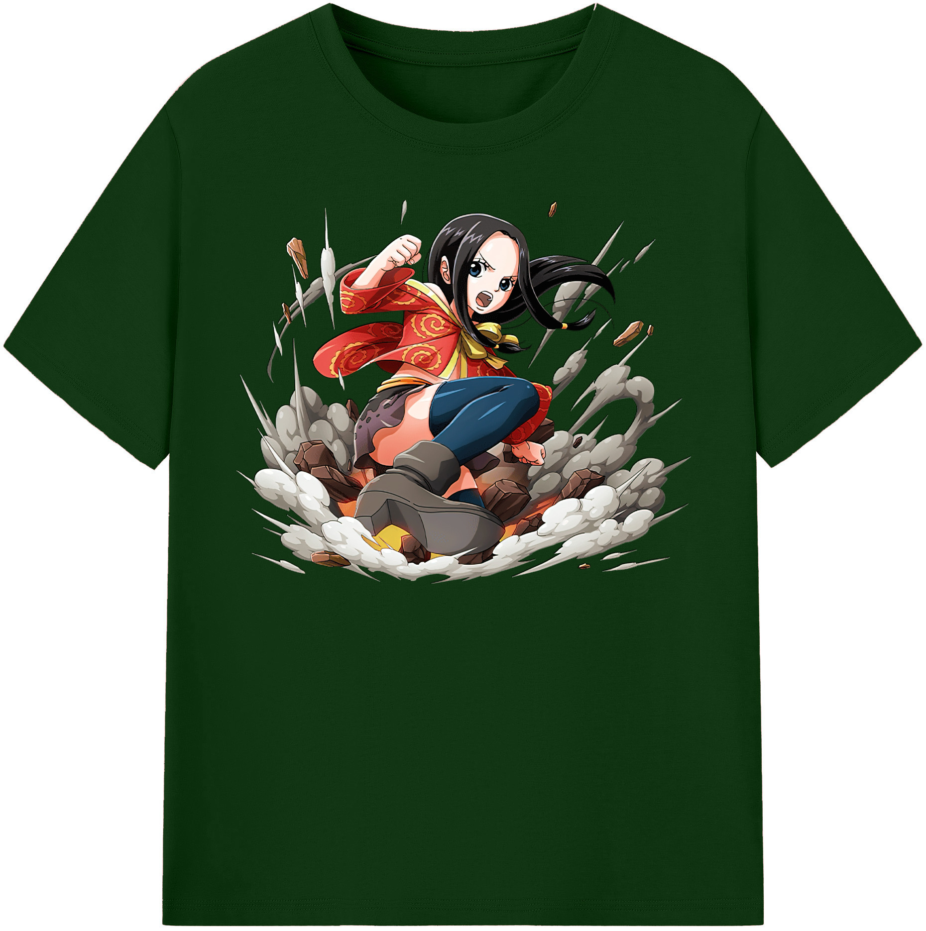 ワンピース ボア・ハンコック ONE PIECE Boa·Hancock 綿100％半袖Tシャツ（フロントプリント）
